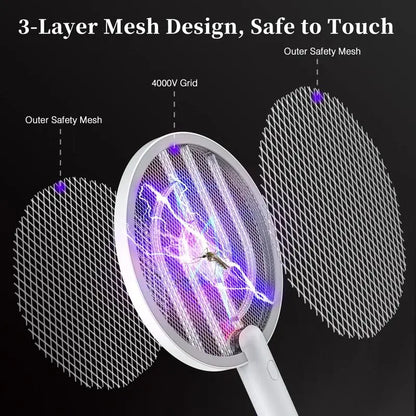 Electric Fly Swatter 4000V Bug Zapper Racket