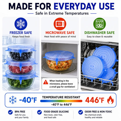 🥗✨Reusable Silicone Stretch Lids