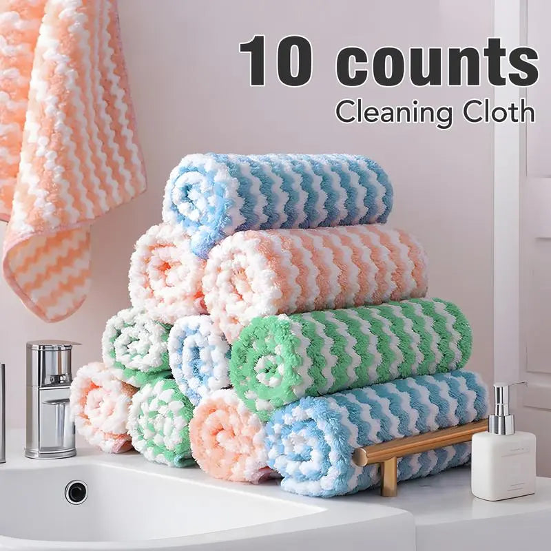 10 Counts Microfiber Cleaning Cloth per pack
