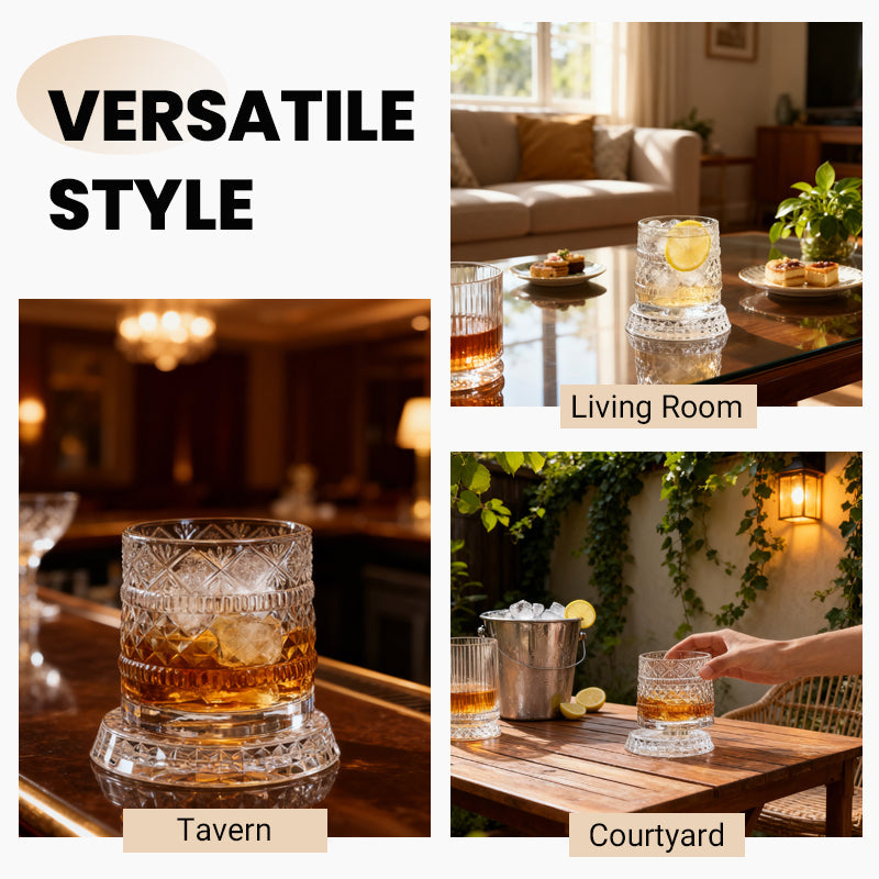 🎁🔥Luxury 360° Spinning Crystal Glass