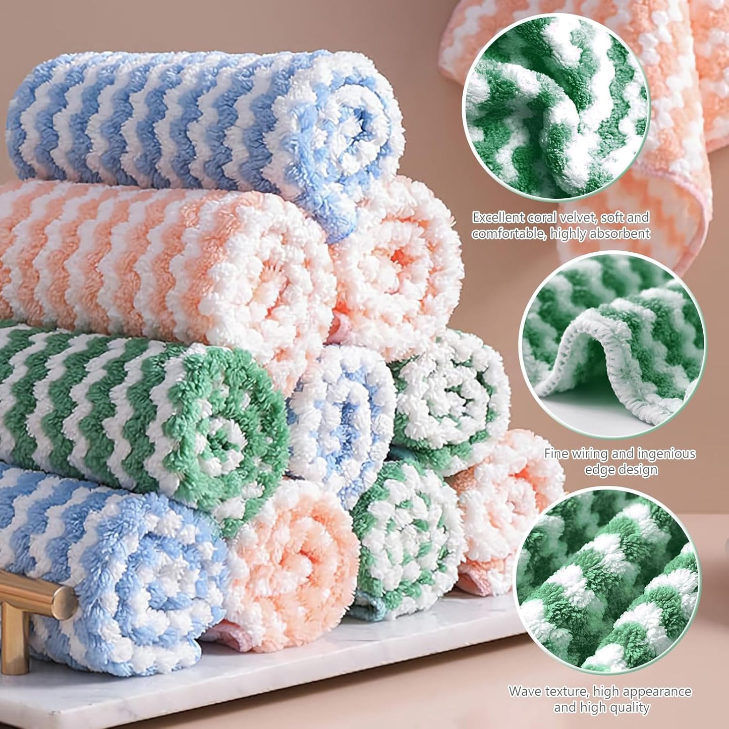 10 Counts Microfiber Cleaning Cloth per pack
