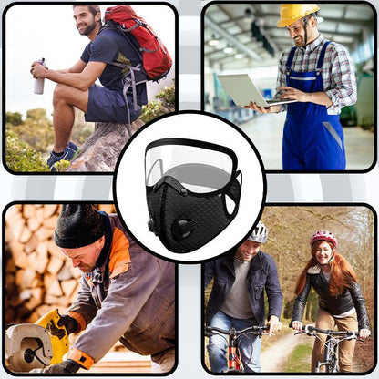 😷🚴‍♂️AirGuard Pro™ Carbon Filter Dust Mask | Breathable • Reusable • Adjustable Protection