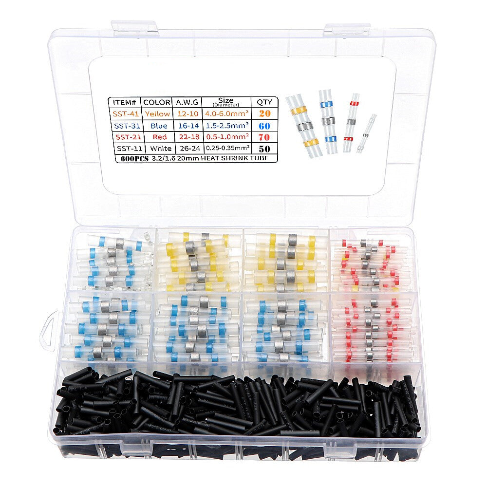 300PCS Haisstronica Solder Seal Wire Connectors