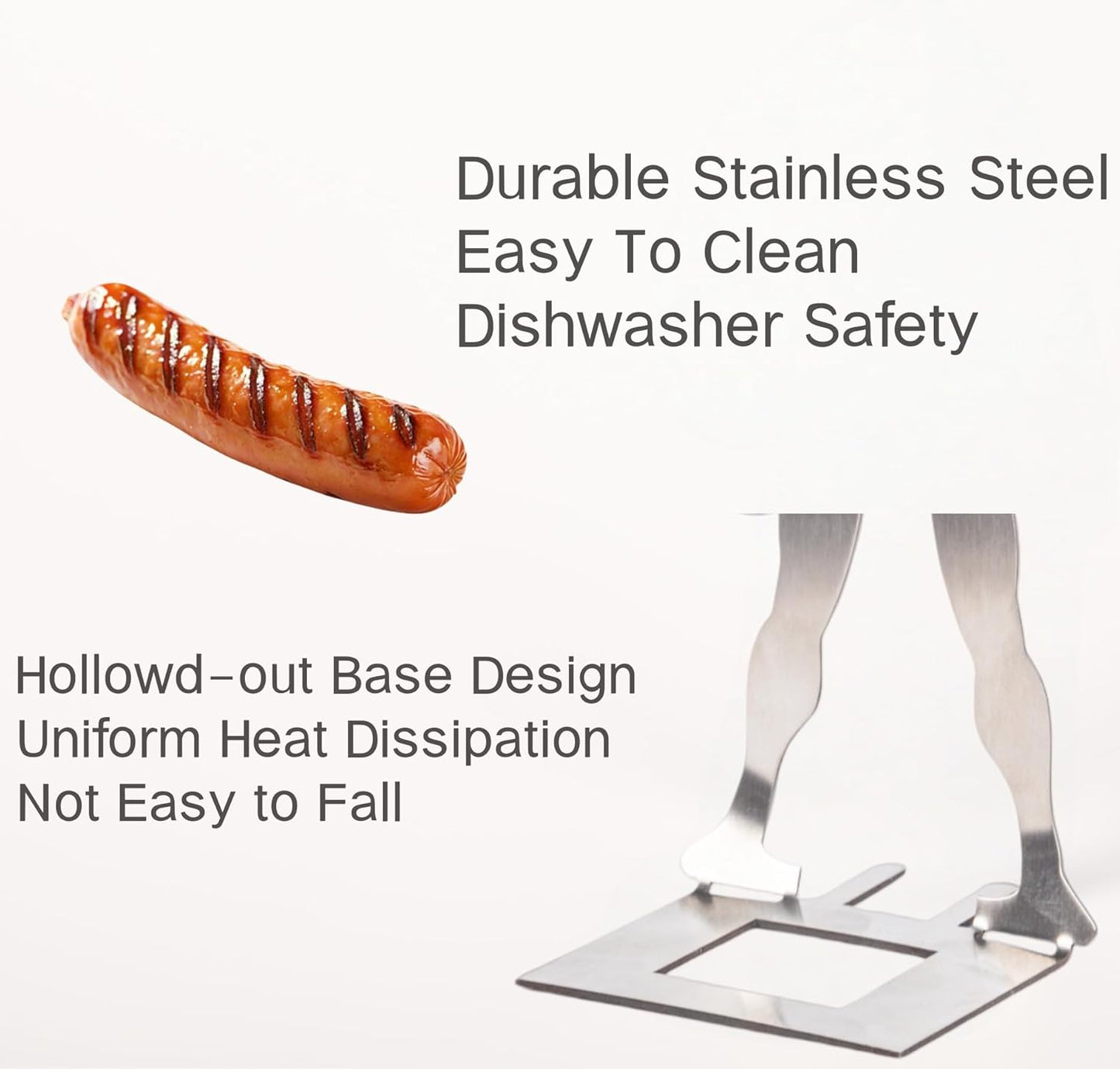 4-Piece Fun BBQ Grill Set with Muscular Man Hot Dog Stand