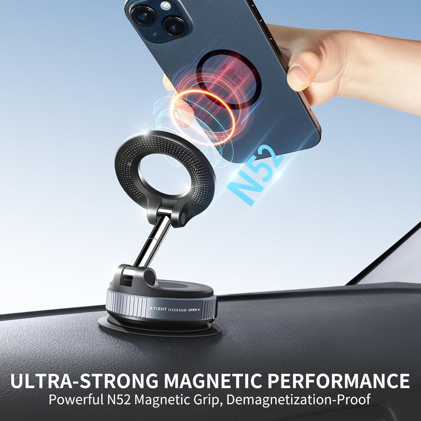 🔥Bestseller｜800+ Sold Daily｜Foldable Magnetic Car Mount