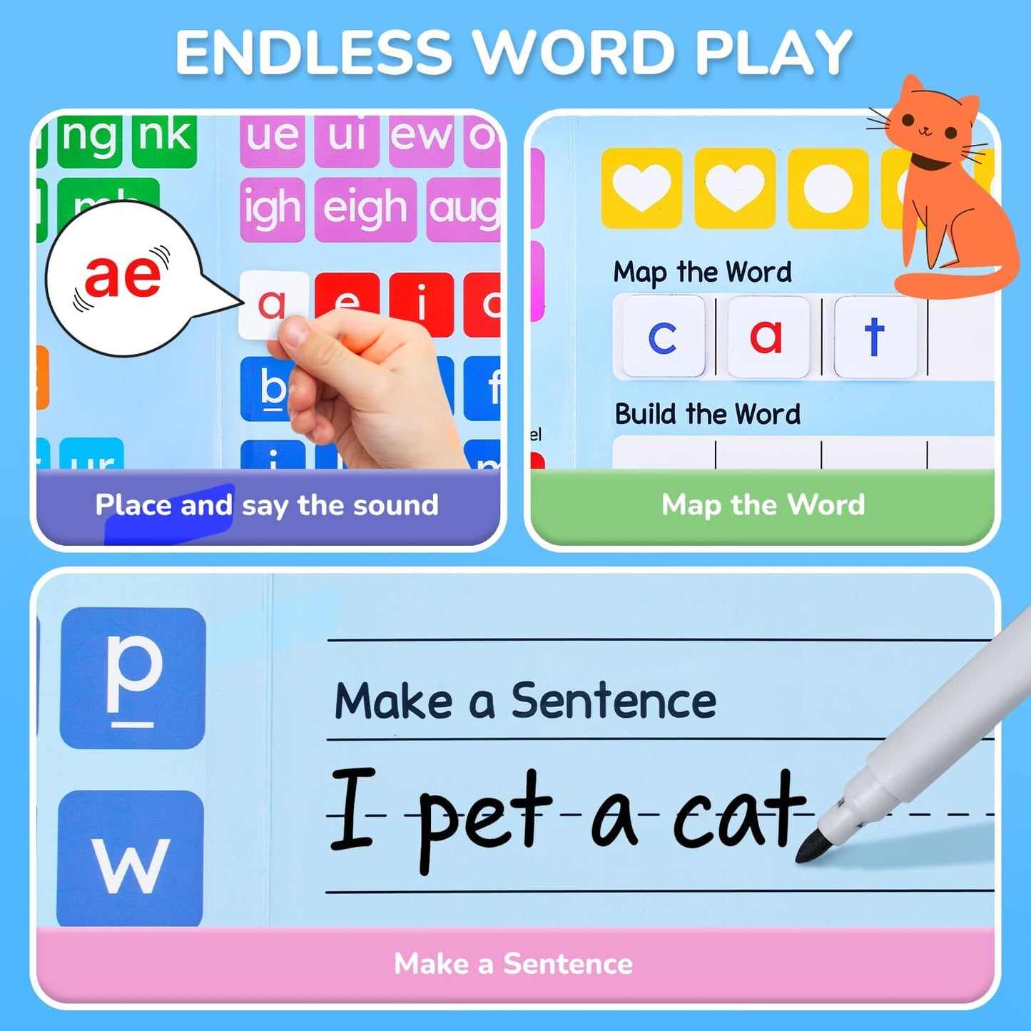 📚 Make Phonics Fun | 265-Piece Magnetic Letter Learning Set