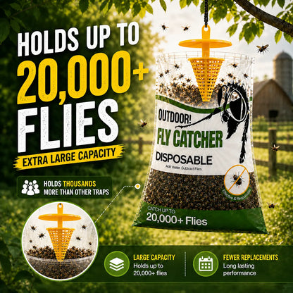 ⚡️Flash Sale｜Outdoor Disposable Hanging Fly Traps (8-Pack)