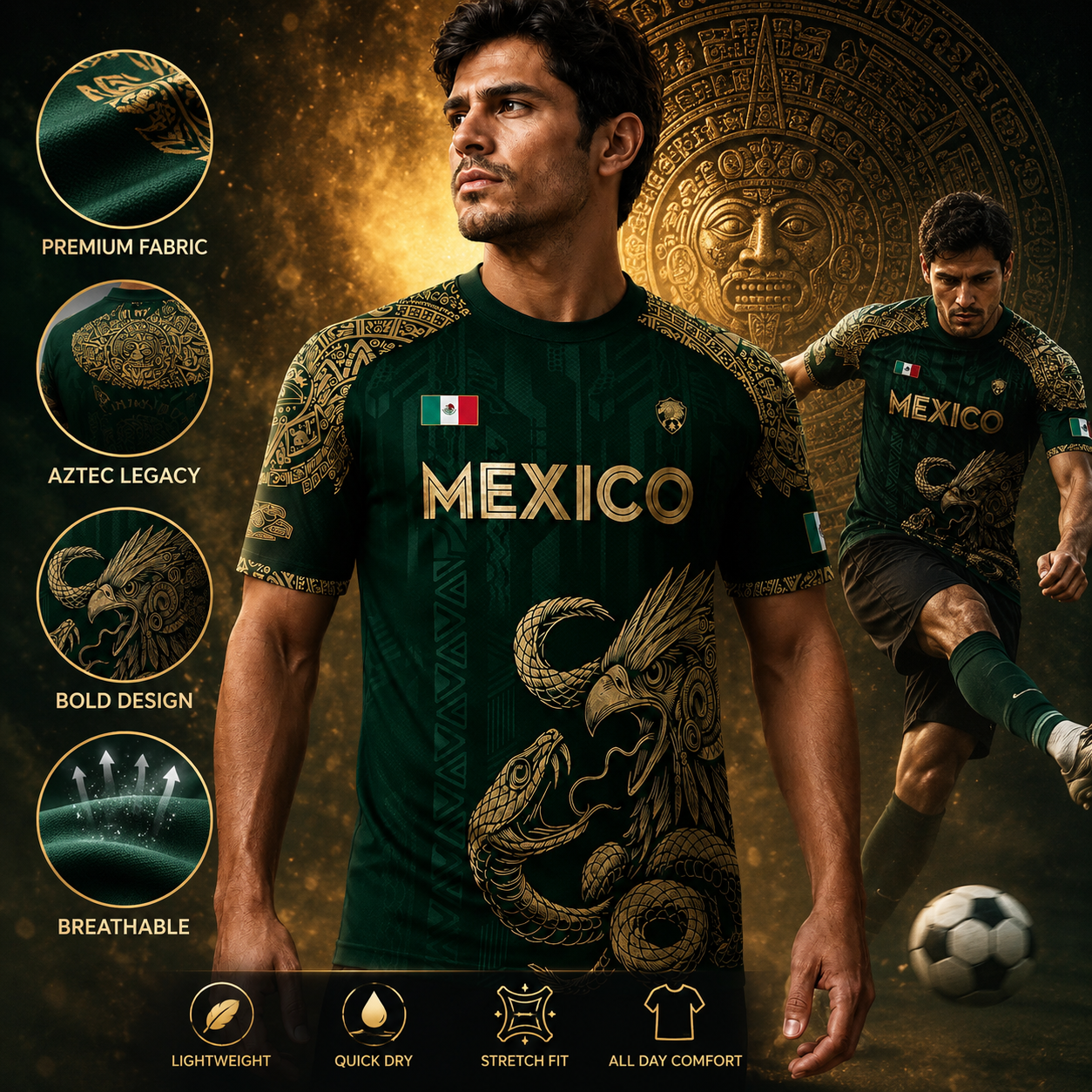🦅 2026 Mexico Burgundy Sports T-Shirt
