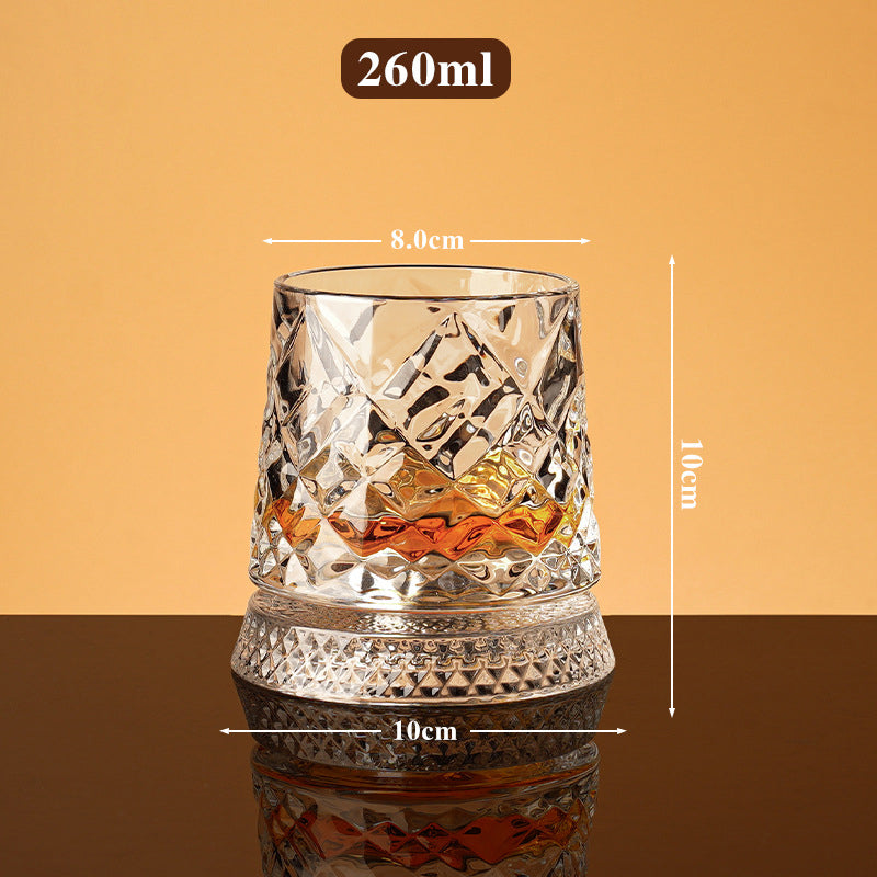 🎁🔥Luxury 360° Spinning Crystal Glass