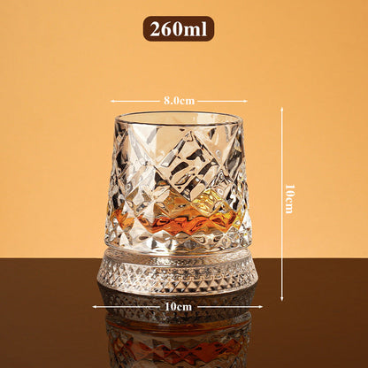 🎁🔥Luxury 360° Spinning Crystal Glass