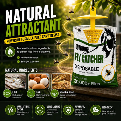 ⚡️Flash Sale｜Outdoor Disposable Hanging Fly Traps (8-Pack)