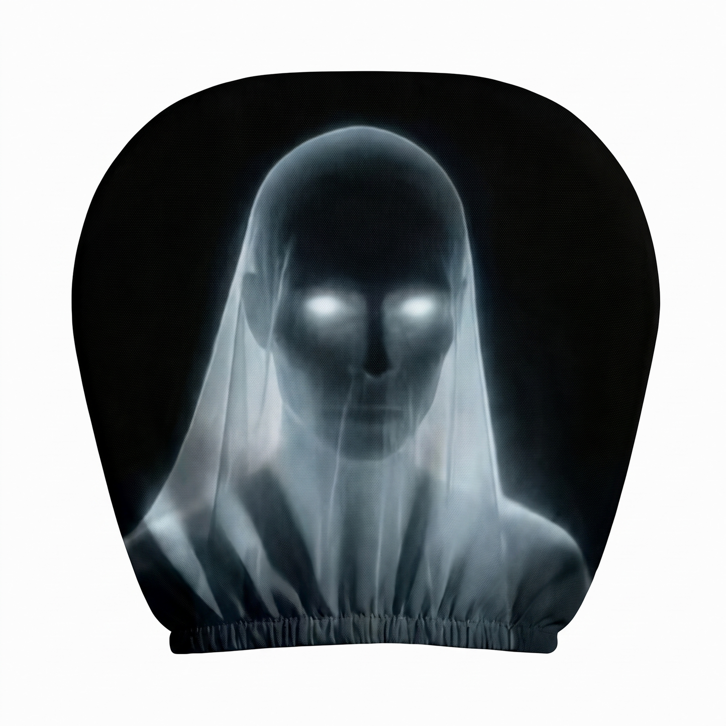 👻 Glowing-Eye Ghost Car Headrest Covers – Universal Scary Seat Protectors