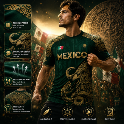 🦅 2026 Mexico Burgundy Sports T-Shirt