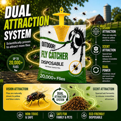 ⚡️Flash Sale｜Outdoor Disposable Hanging Fly Traps (8-Pack)