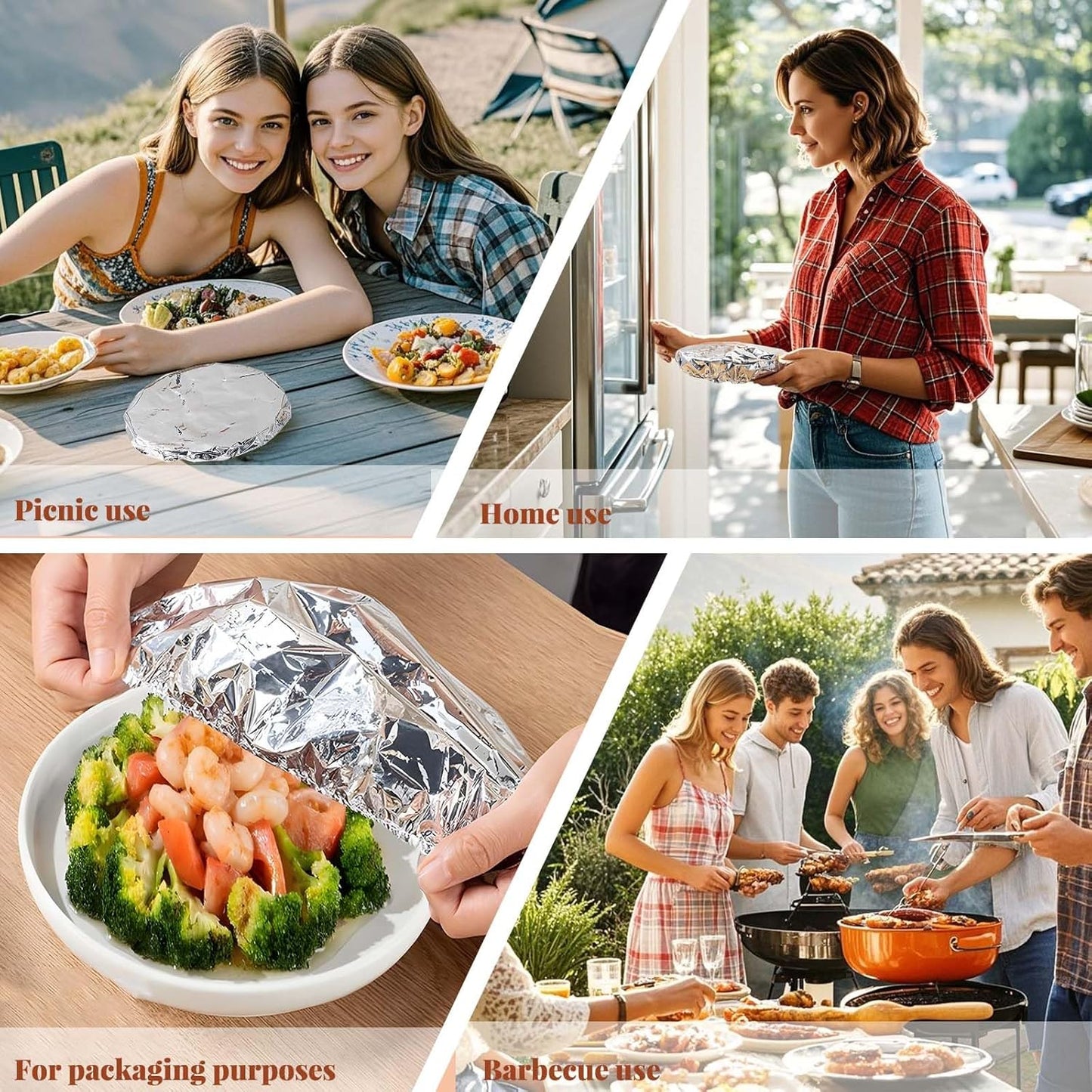 🔥Last day 49% off Insulated Foil Food Covers（50 pcs)