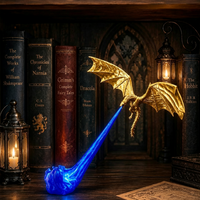 Gold Dragon + Blue Flame