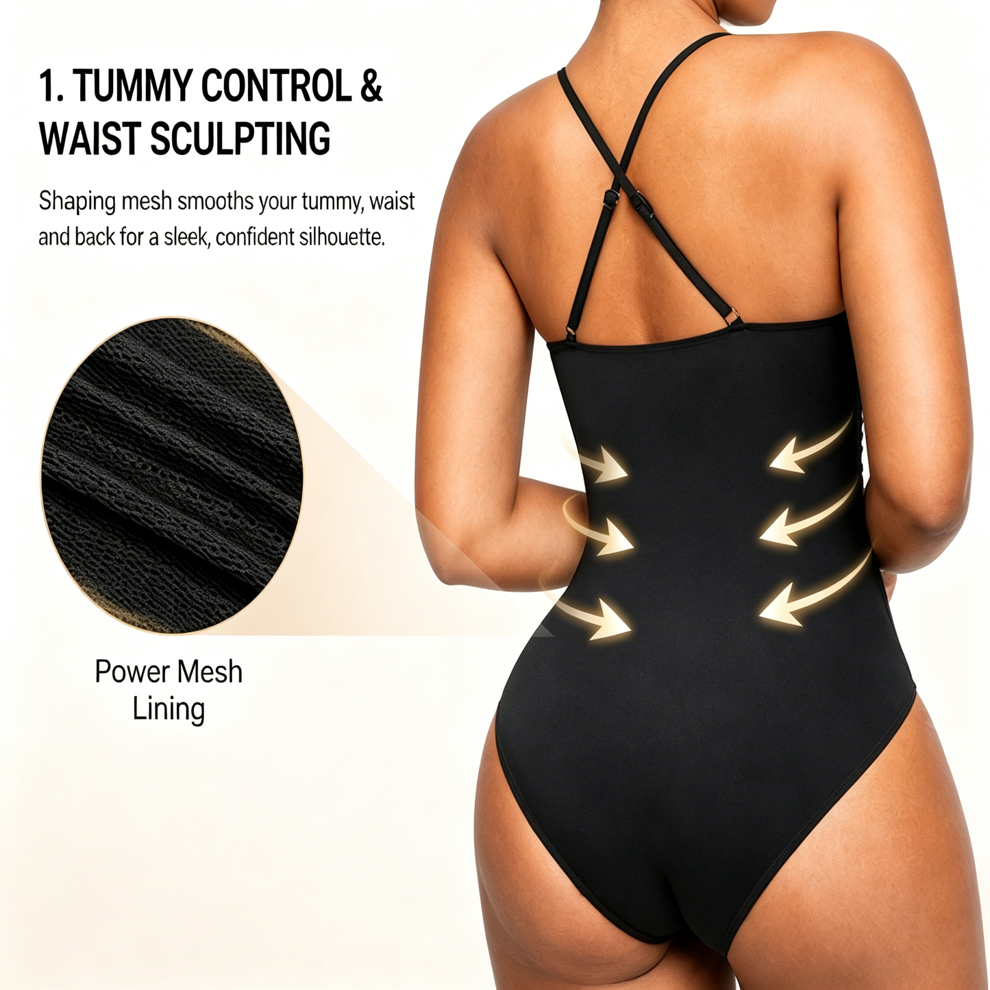 🔥2026 summer trend | Women's U-Ring Cut Out Slimming Swimwear One Piece Tummy Tucking Bathing Suit