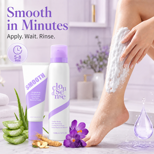 ✨ Gentle Hair Removal Foam for Sensitive Skin – Smooth, Easy-Rinse Body Care for Women & Men