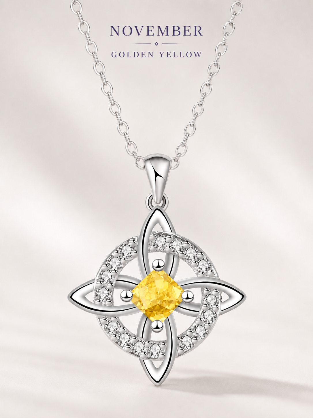 💫Birthstone Witches Knot Necklace