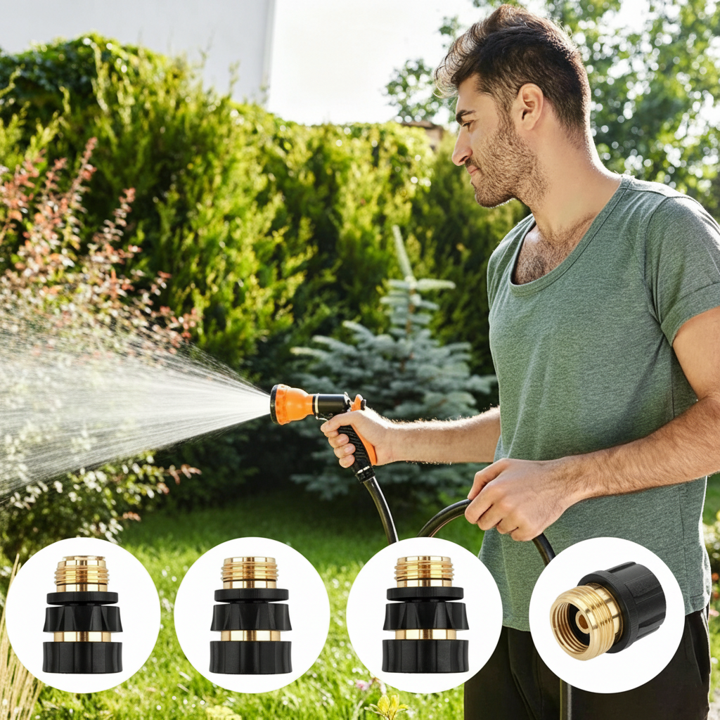 ✨🚿  3/4" Garden Hose Quick Connect Set 💦⚡