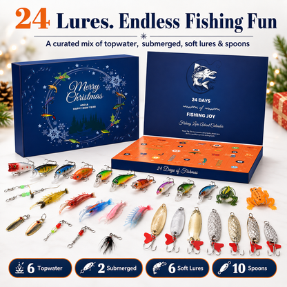 ✨Fishing Advent Calendar / 24 Days of Fishing Joy(📦Buy 2 Free Shipping)