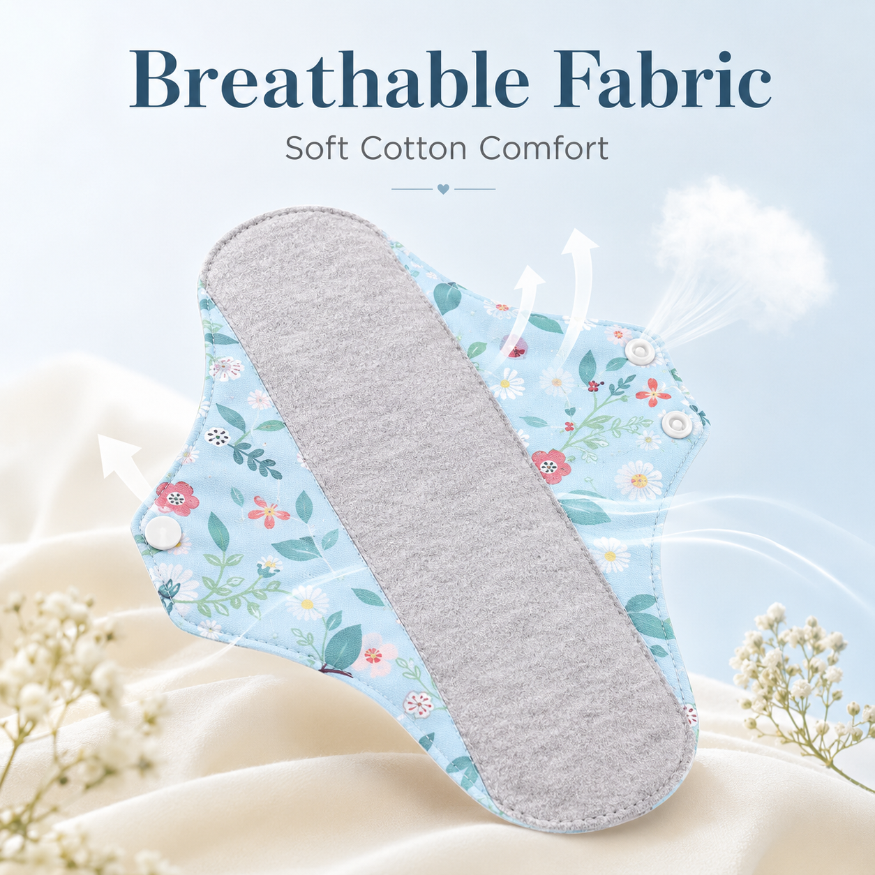 ✨5/10PCS Reusable Leak Protection Pads for Women – Soft, Washable & Breathable Daily Care