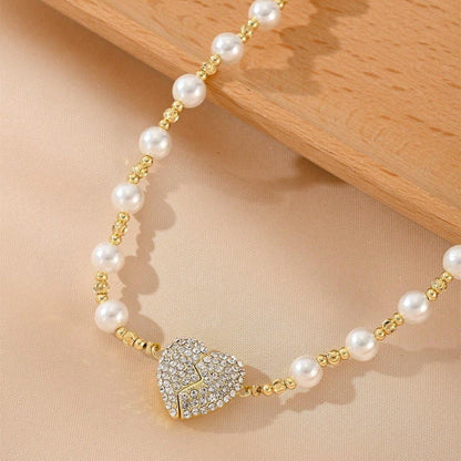 New Magnetic Pearl Heart Necklace🥰