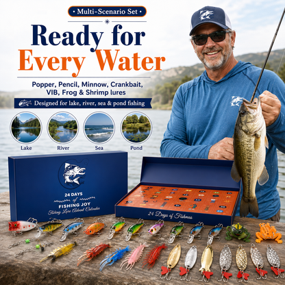 ✨Fishing Advent Calendar / 24 Days of Fishing Joy(📦Buy 2 Free Shipping)