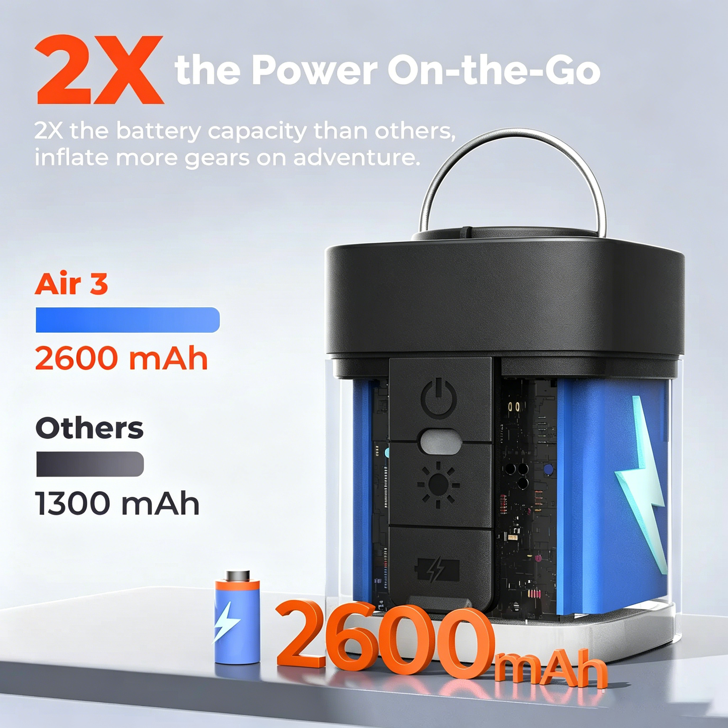 Portable Mini Air Pump for Air Mattress & Pool Floats