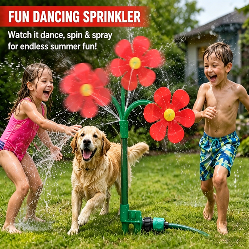 🎉 Must-Have Summer Toy | 360° Dancing Daisy Sprinkler
