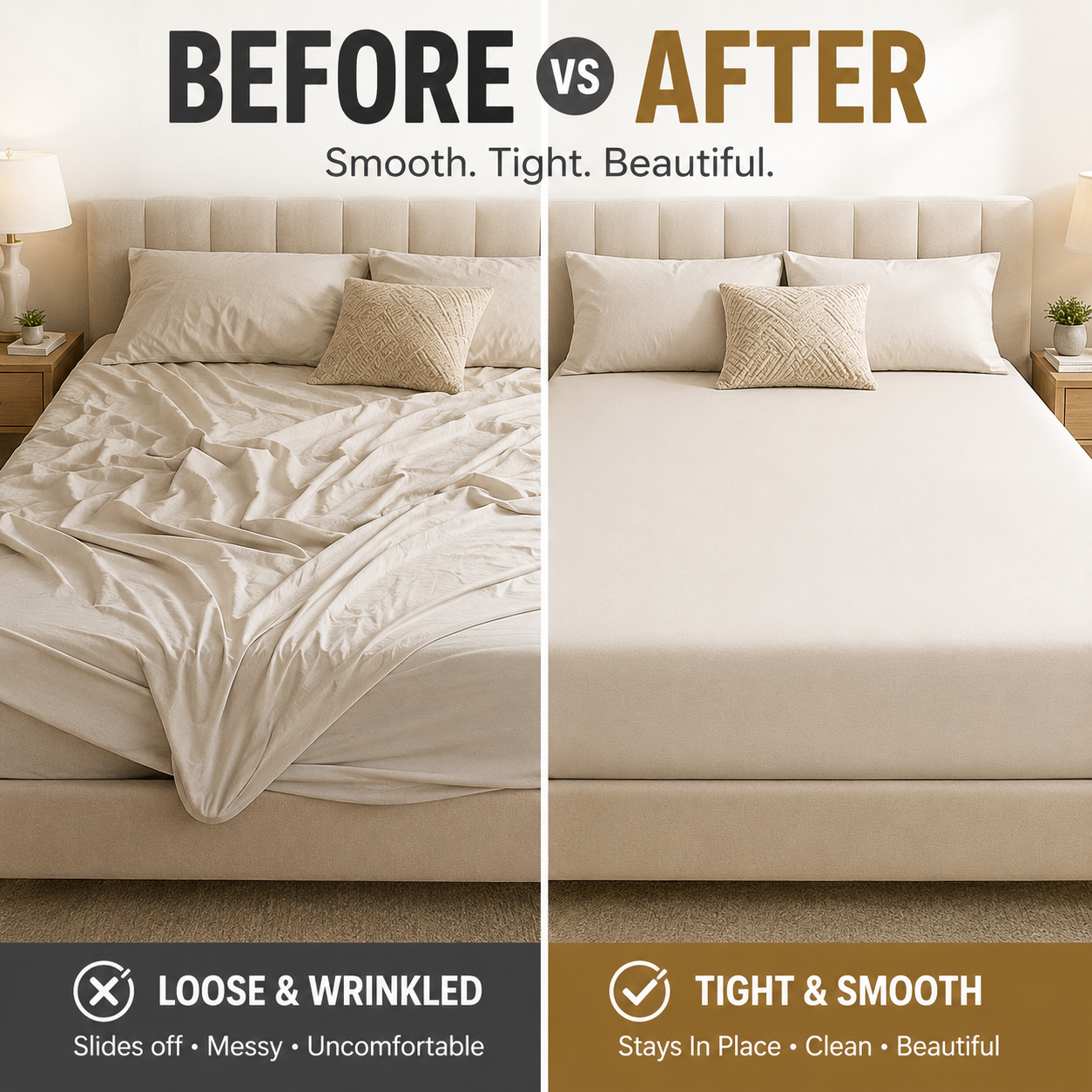 🛏️ Invisible Bed Sheet Holders – Keep Sheets Tight & Wrinkle-Free