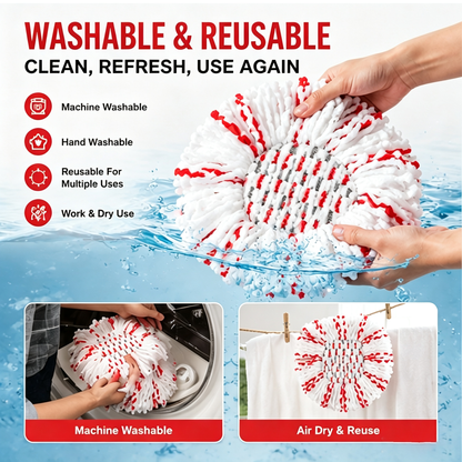 🔥 Hot Sale | 3 Pack Spin Mop Heads Replacements