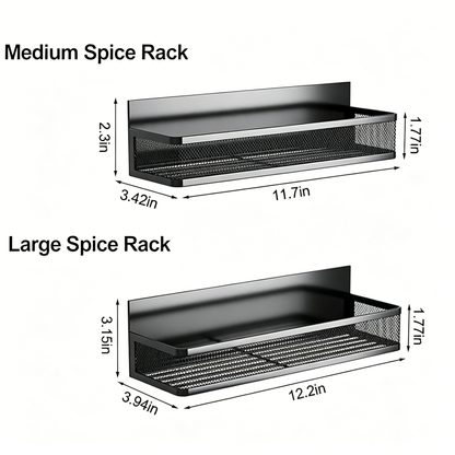 🔥Hot Sale | 2-Pack Magnetic Refrigerator Spice Rack Organizer