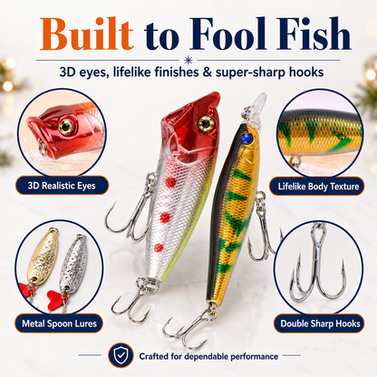 ✨Fishing Advent Calendar / 24 Days of Fishing Joy(📦Buy 2 Free Shipping)