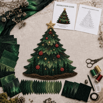 🧵 Christmas Fabric Art Door Hanging Craft Kit