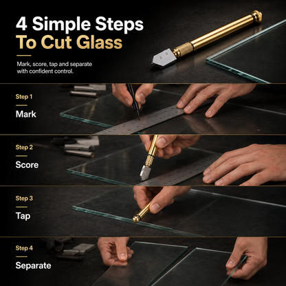 🔧 Precision Glass Cutte – Cut Glass Like a Professional