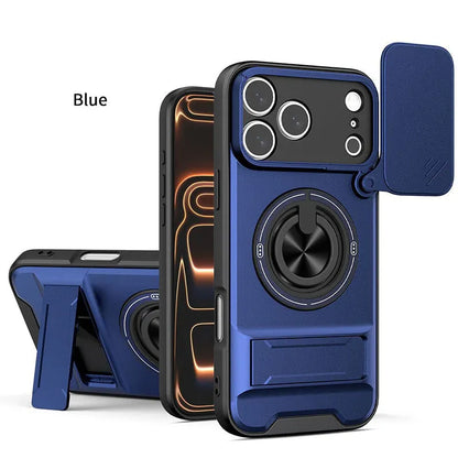 📱🛡️Mecha Push Window Magnetic Case for iPhone – Military Grade Shockproof Cover