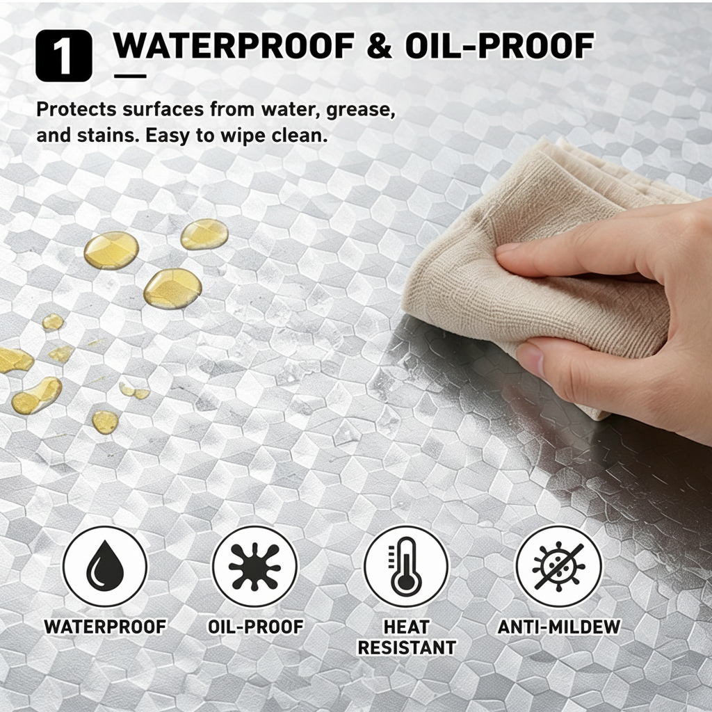 ✨🏡 Kitchen Shield™ Aluminum Foil Wallpaper | Waterproof • Oil-Proof • Heat Resistant • Peel & Stick Upgrade