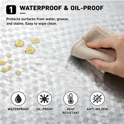 ✨🏡 Kitchen Shield™ Aluminum Foil Wallpaper | Waterproof • Oil-Proof • Heat Resistant • Peel & Stick Upgrade