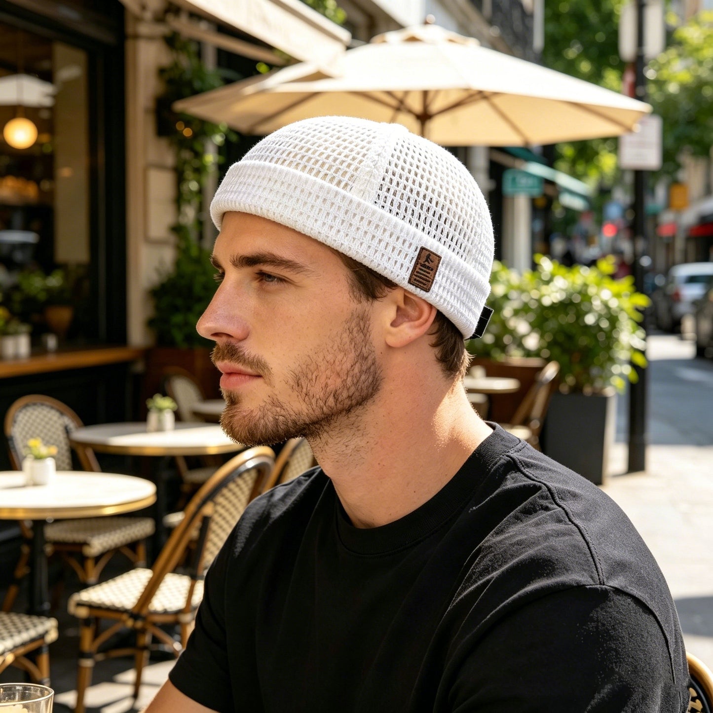 🧢 Men’s Breathable Brimless Docker Hat – Cool & Minimal Style 🔥