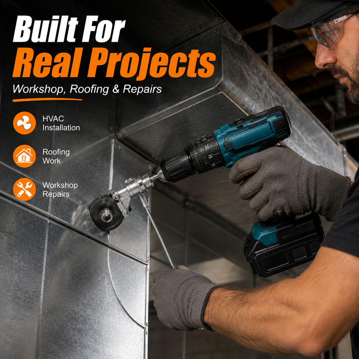 🔥 Electric Drill Metal Cutter Attachment – Turn Your Drill Into a Power Shear for Thin Steel, Aluminum & Roofing Panels