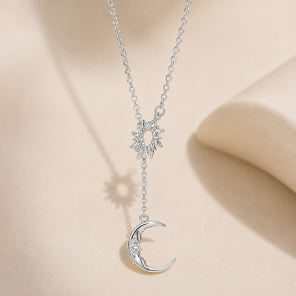 🌞 Sun & Moon Celestial Necklace – Carry Your Light, Embrace Your Dreams 🌙