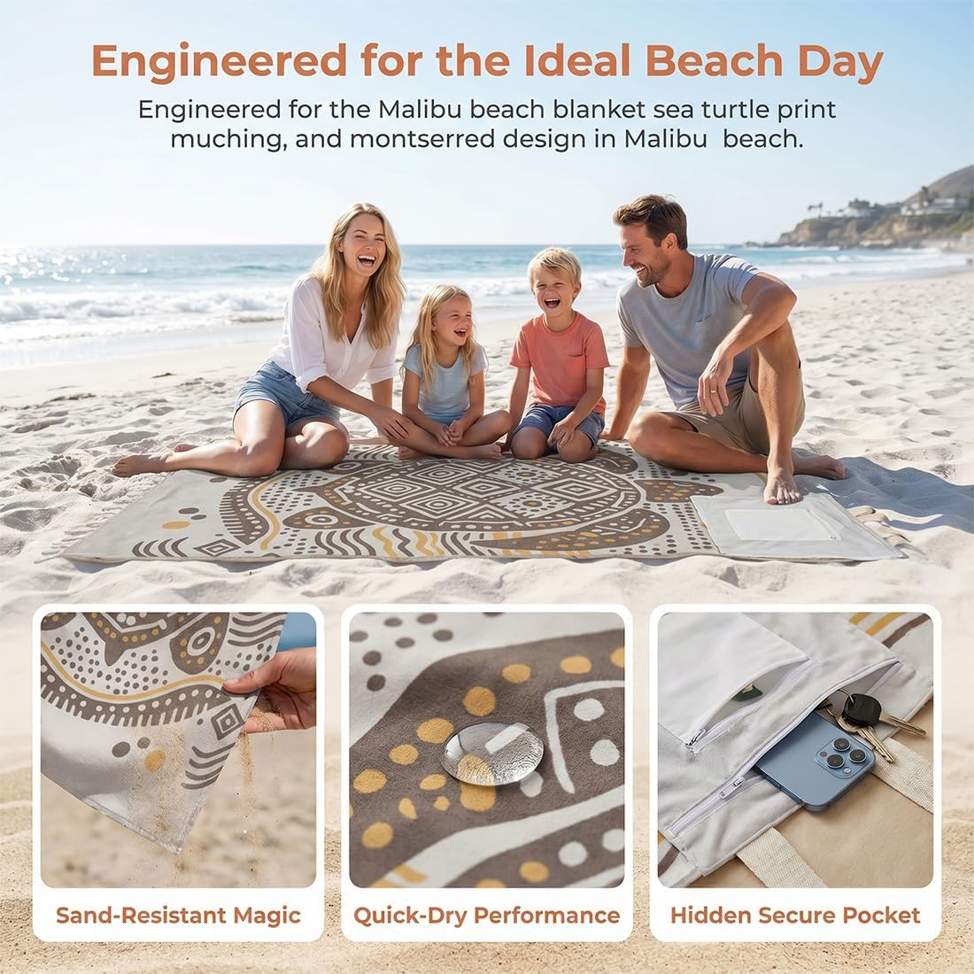 🏖️ 2-in-1 Beach Towel Backpack 🎒