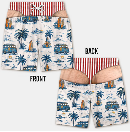 😂Funny Patriotic Men’s Swim Trunks