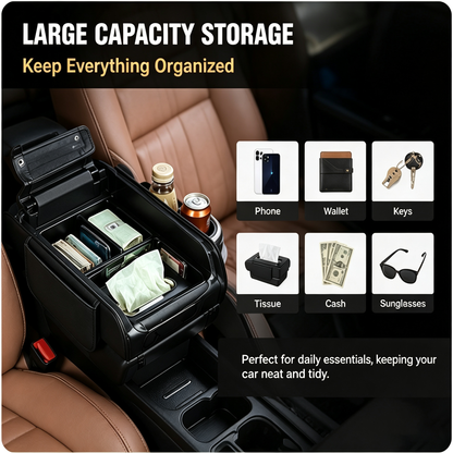 👑Top Trend｜Daily 1000+ Sold｜5-in-1 Car Armrest Cushion