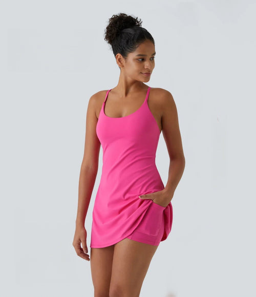 Plush Backless Active Dress