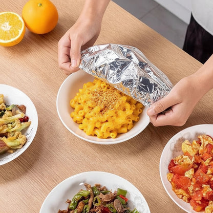 Aluminum Foil Food Cover – Lock In Heat, Lock In Freshness（50PCS)