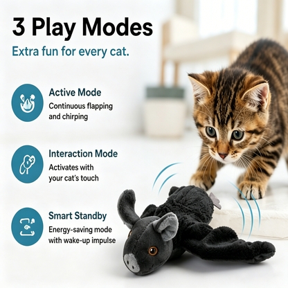 🔥Hot Seller | Interactive Flapping Bat Cat Toy