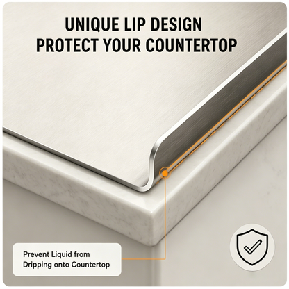 🔥🥩 SteelGuard™ Stainless Steel Chopping Board  ✨