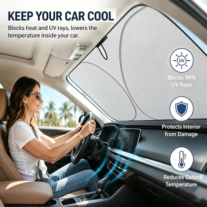 👑Bestseller🔥1K+ Sold Today｜Foldable Car Sunshade